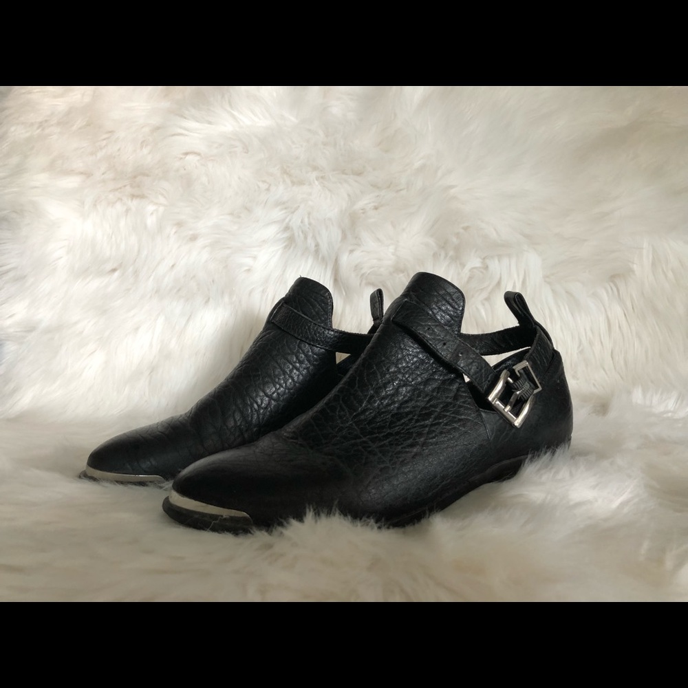 Steel toe ankle boots